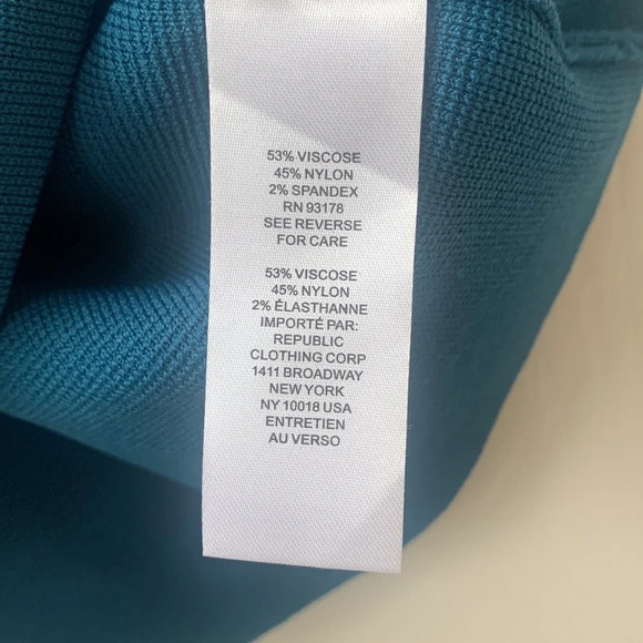 House of Harlow 1960 x Revolve Compression Knit square neck Crop top Blue Medium - Picture 4 of 4